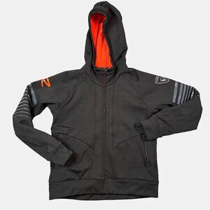 Rossignol Slalom Softshell Skiing Jacket Black Grey Red Men's Est Size Small